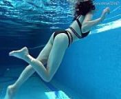 Sheril Blossom hot Russian underwater from laura b blue bikini
