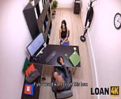 LOAN4K. Porn actress is humped by the pushy creditor in his office from pushi sex
