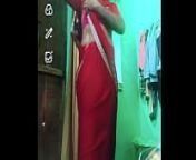 Indian gay Crossdresser Gaurisissy xxx nude in red saree showing his bra and boobs from hot saree vedioschool gay force