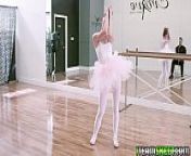Horny ballerina gets the dick inside her ramming from behind! from cat sam