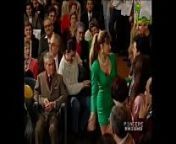 Simona Tagli - Piacere Raiuno vestitino verde from oops cosce in tv