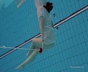 Katy Soroka hairy teen underwater from swimmer