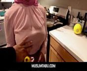 MuslimTabu - Curvy Ebony In Hijab Rides Like A Pro- Lily Starfire from nude curvy arab girl