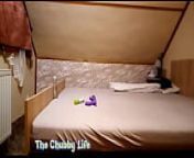 Chubby woman preparing a toys from whtsapp video coll