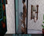 Sims 4, Indian stepson fucks hard his indian stepmom in the shower from 模拟 sex
