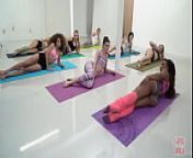 Wild Scissoring at the Yoga Class from cecilia lion blaked com
