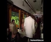 A sexy blonde MILF leads her man back to her compartment on a train from base seksi