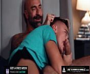 HETEROFLEXIBLE - Aroused Twink Carter DelRey Barely Can Take Stepdaddy Drew Sebastian's HUGE Dick from muscle hairy daddy bear gay