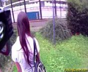Fucking Glasses - Fucked for cash near the bus stop Amanda from 1000 teen