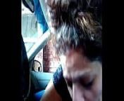 crazy head in car from car pissing