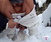 nippleringlover milf pissing and playing with huge pierced nipples outside in snow from german mother pee and piss on teens and guys compilation