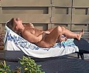 Mature Hotwife Playing Outdoors from sunbathing