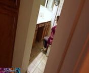 Stepmom prepares for bed while stepson watches and masturbates until he is caught and she lets him put it in from mother and son bathroom sextamil sexphotos l