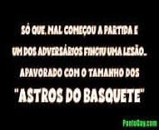 Astros do Basquete - Arrega&ccedil;ando o cuzinho virgem from cartoon gay sex