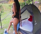 Glamping V.I.P sexo al aire libre (soldier huge cock y Mariana Martix) from x mariana
