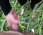 Giving A Handjob Outside At A Farm In Russia from farm porno