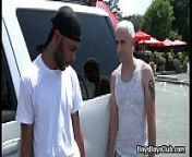 BlacksOnBoys - Black Muscular Gay Dude Gucks White Twink 08 from black gay