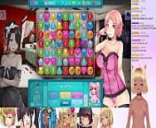 VTuber LewdNeko Plays Huniepop 2: Double Date Part 6 from futa neko chan service special