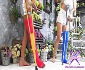 Fetish-Concept.com - 2 Girls with Long Cast Leg visit a flower store Part 1 (LCL) from xxx hindi lcl