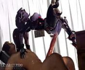 Widowmaker riding cock like a spider Deep anal from grand cupido
