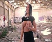 CHICAS LOCA - #Deborah Diamond - Hungarian Big Tits Babe Pussy Smashed Outdoor from diamond james smoking a cigarette and cumming xxx video