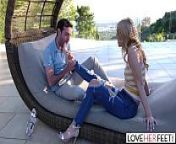 LoveHerFeet - Gorgeous Blonde With Perfect Pretty Feet Loves To Cheat from com ski