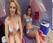 GIRLS GONE WILD - Young & Gorgeous Lesbians Have Sex On The Beach from ishika bora hot bikini nude photo