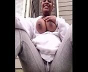 Thick Exotic Trinidadian Slut With Big Titts Plays With Herself Outside Her Apartment Complex As Onlookers Walk By from ms puiyi