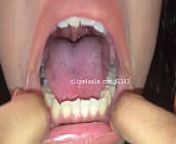 Mouth Fetish - Lisa Mouth Video1 from macro vore