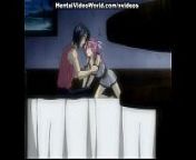Very hot anime sex scene from horny lovers from anime grow