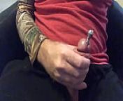 Cumming 2x Cockrings and Penis Plug Fleshlightman1000 from e 2x n2oy