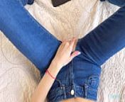 Horny stepsister in torn jeans was caught watching porn by stepbrother from vk com porna