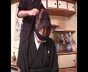 Subtitled mourning Japanese wife Aya Otosaki debt payback from housewife asian