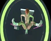 Sexy Gwen on the Sex machine from ben10 and gwen