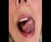 Long tongue blowjob machine whore from long uvula