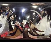 4 ebony pornstars body tour at EXXXotica NJ 2021 in 360 degree VR from sexy grad