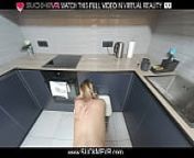 Blonde naughty Elena Muze get fucked in kitchen in VR. from force fuck in kitche
