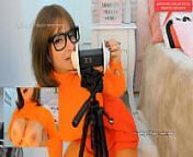 ASMR INTENSE Velma Dinkley cosplay sexy nerd with glasses moaning and wet pussy sounds from velma nude cosplay