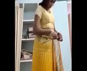 Swathi naidu saree and getting ready for romantic short film shooting from houswife sari chang gosol