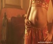 Erotic Belly Dancing With Brunette Beauty and arousement from young beautiful belly dancer with a hand drum wearing