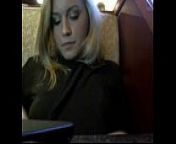 Hot Blonde Public flashing in a bar from vilige outd