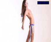 Different act of Kurganovas flexing from julia flex naked yoga