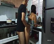 They can't stand the urge to fuck even in the kitchen from kitchen fuck