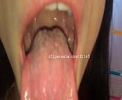 Mouth Fetish - Indica Mouth Part5 Video1 from 🤩　long tongue part5