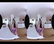 Busty babe will show you what soothing r. means from big boobs vr