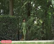 Invisible nakedness in the city. Body Art with public nude by Jeny Smith from amour art net