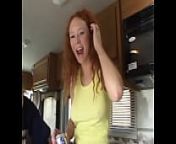 Red-haired babe and sexy brunette are happy to fuck in the bus with lustful males in hard group sex from happy bus