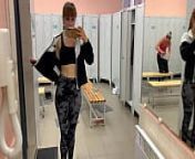 Slave Cleans Mistress Kira's Ass With Tongue After Gym - Rimjob Femdom from slave ass cleaning