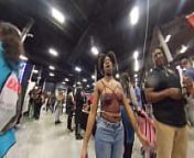 Amateur ebony convention attendee gives me body tour at EXXXotica NJ 2021 from ebony amateur gives me a lap dance