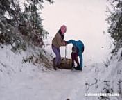 Snow Humping Bunnies from girl building sex video